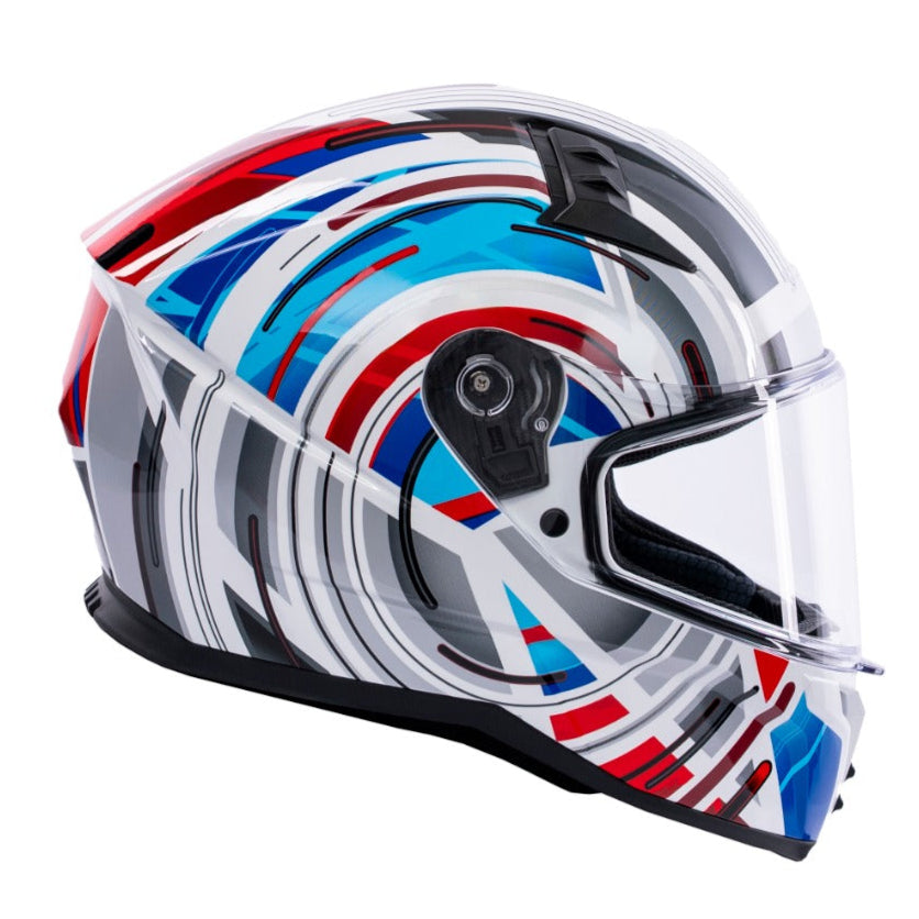 Spada Raiden 3 Cyclone White / Red / Blue FREE UK Delivery, FREE 365 Day Returns | Moto Central