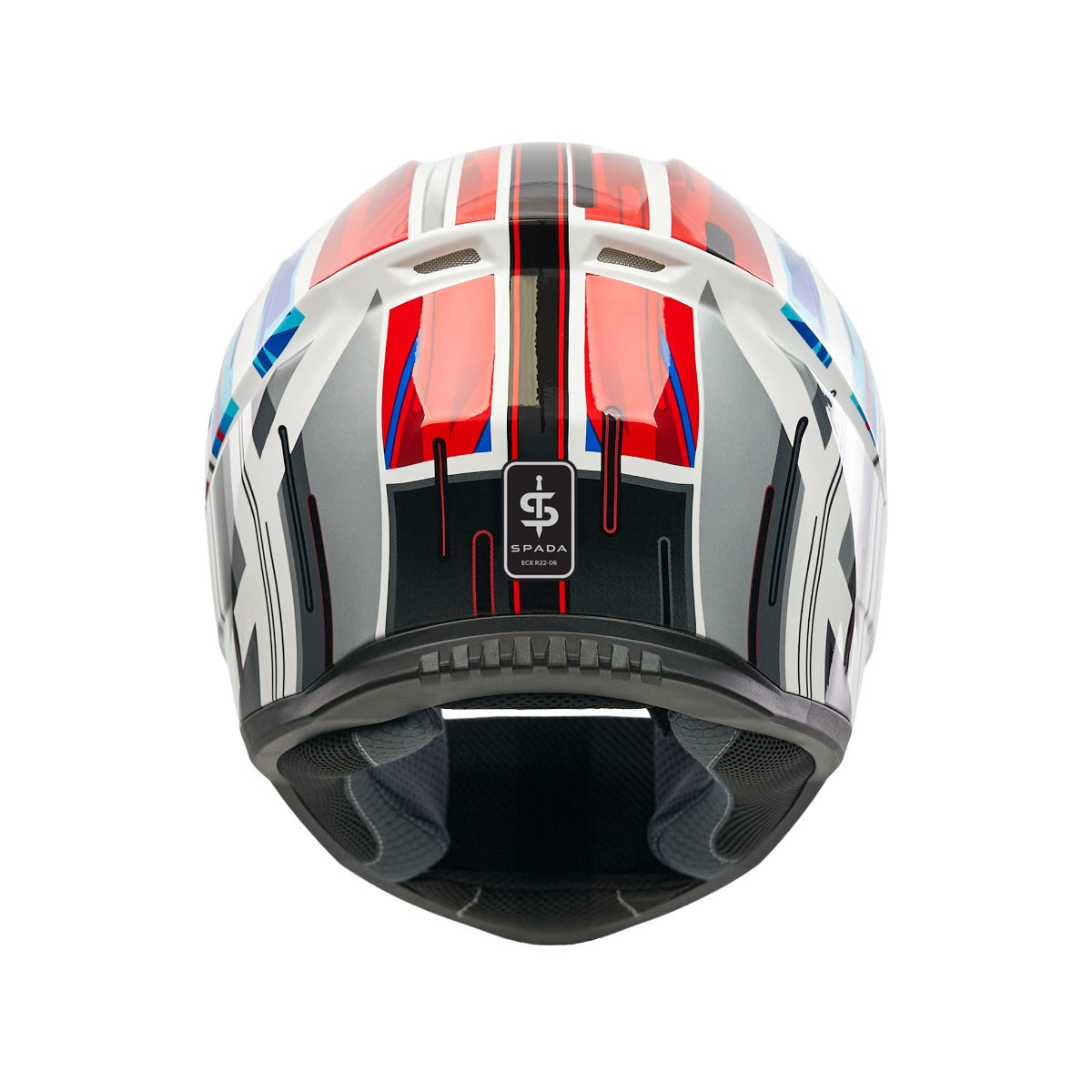 Spada Raiden 3 Cyclone White / Red / Blue FREE UK Delivery, FREE 365 Day Returns | Moto Central