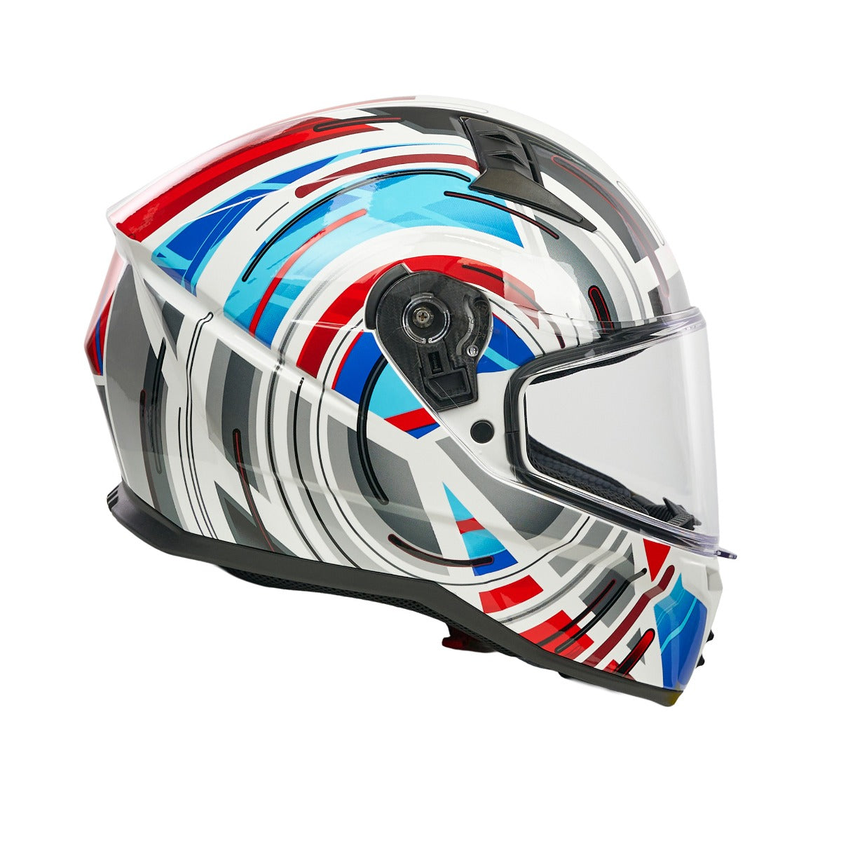 Spada Raiden 3 Cyclone White / Red / Blue FREE UK Delivery, FREE 365 Day Returns | Moto Central
