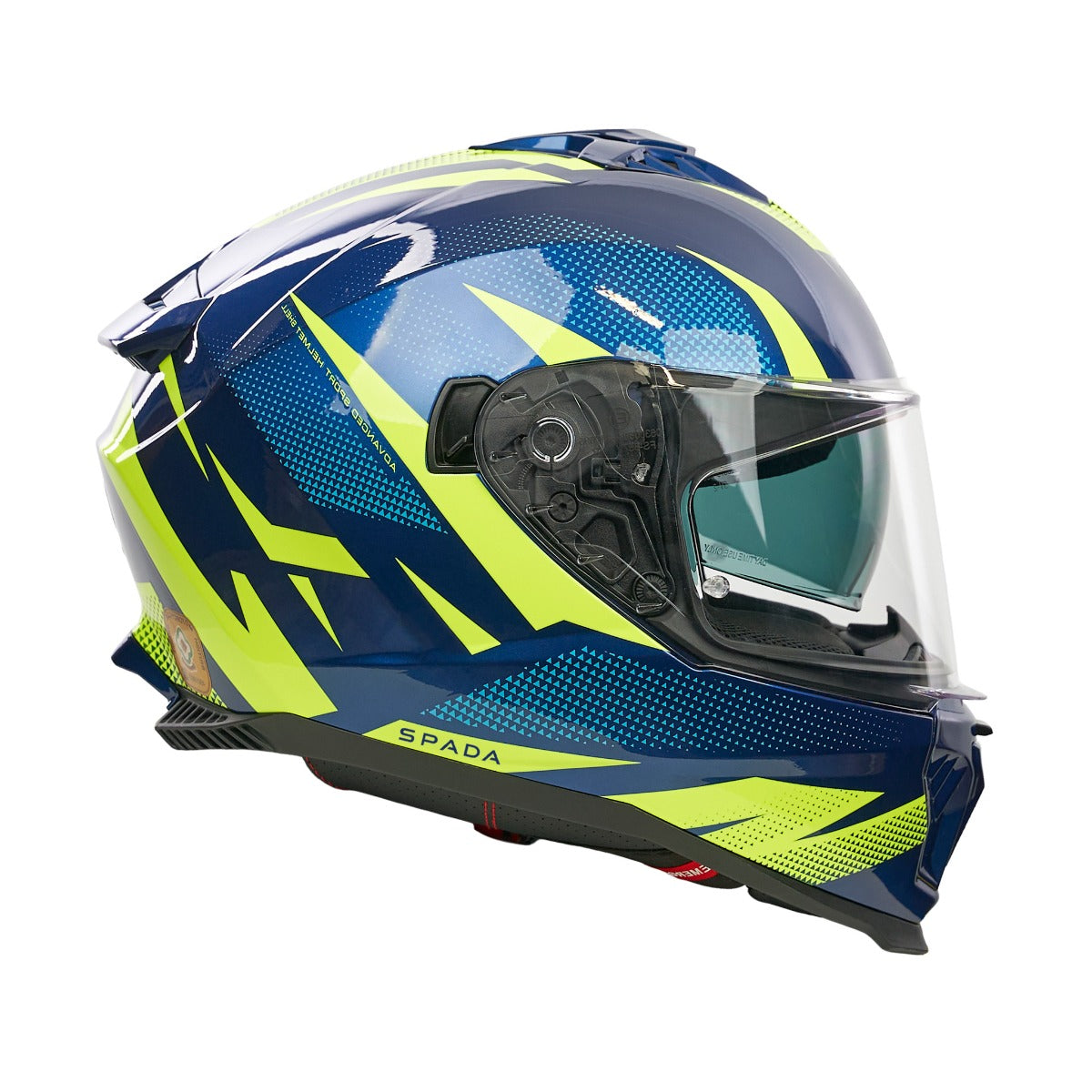 Spada SP18 Vertex Blue / Yellow FREE UK Delivery, FREE 365 Day Returns | Moto Central