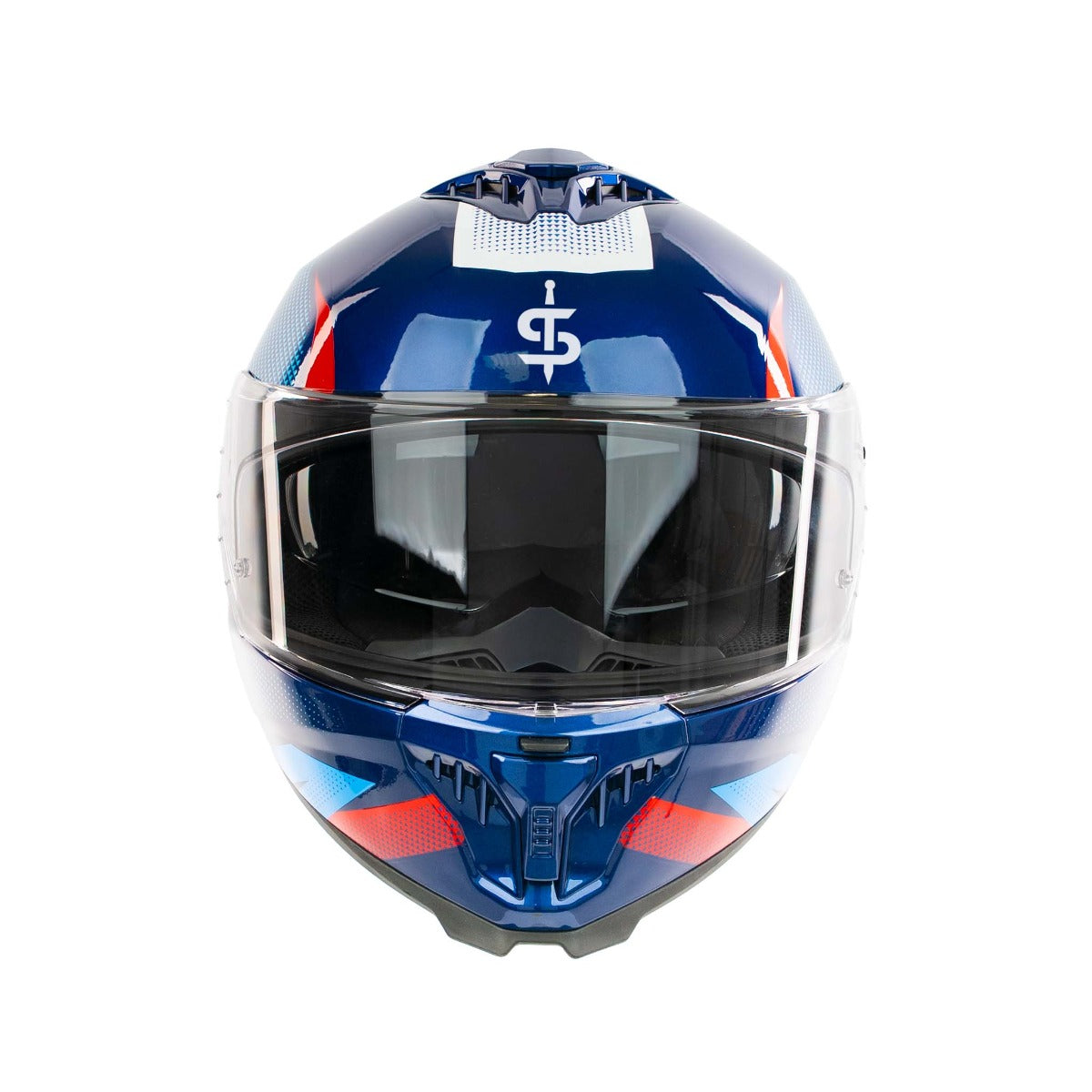 Spada SP18 Vertex Blue / Red / White FREE UK Delivery, FREE 365 Day Returns | Moto Central