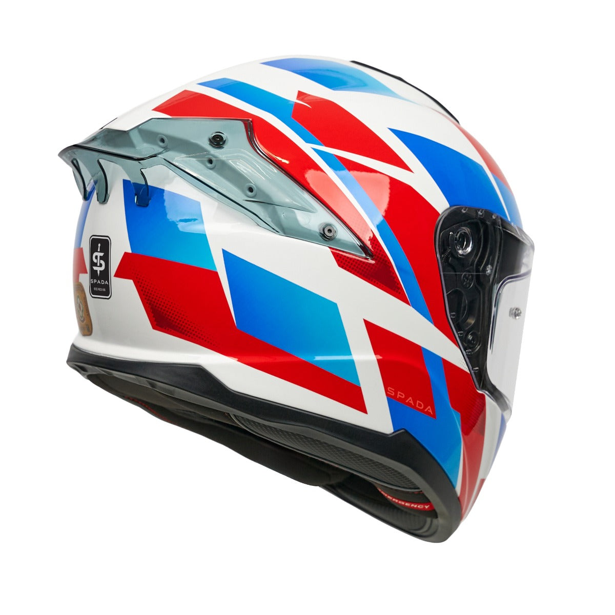 Spada Blade Sabre White / Blue / Red FREE UK Delivery, FREE 365 Day Returns | Moto Central