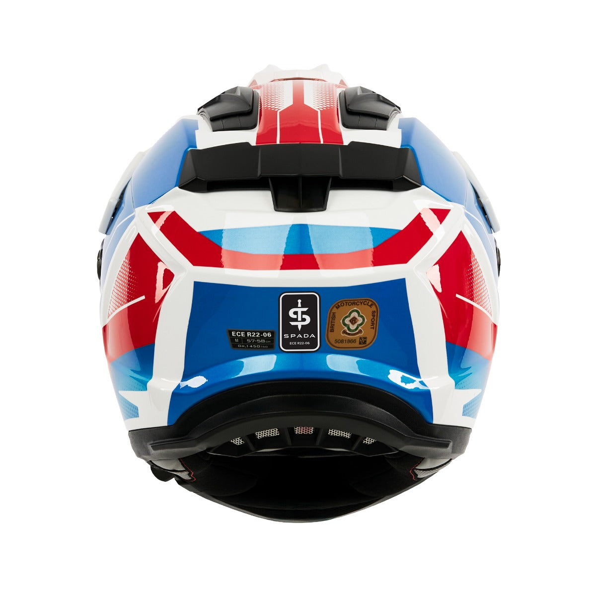Spada Trailhawk Raptor Red / Blue / White FREE UK Delivery, FREE 365 Day Returns | Moto Central