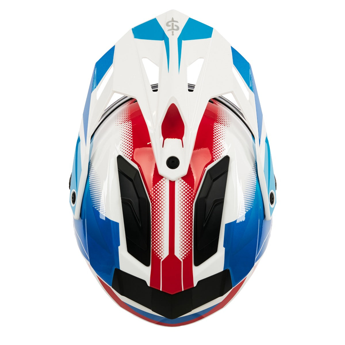 Spada Trailhawk Raptor Red / Blue / White FREE UK Delivery, FREE 365 Day Returns | Moto Central