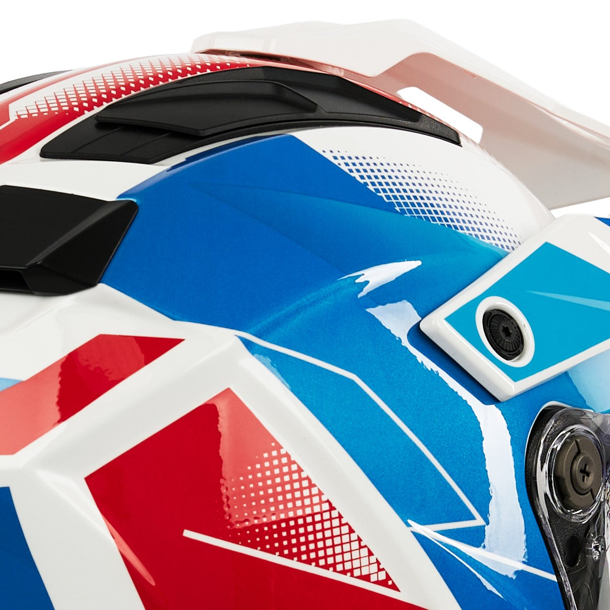 Spada Trailhawk Raptor Red / Blue / White FREE UK Delivery, FREE 365 Day Returns | Moto Central