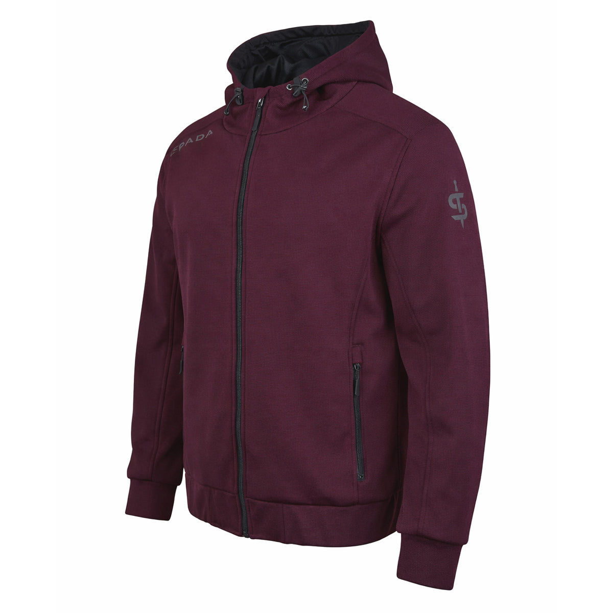 Spada Blade Zip CE Hoodie Port Red FREE UK Delivery, FREE 365 Day Returns | Moto Central