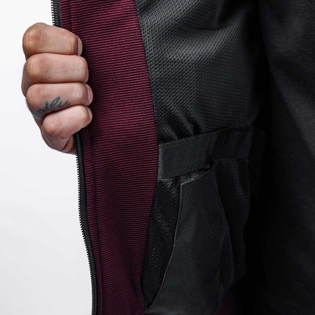 Spada Blade Zip CE Hoodie Port Red FREE UK Delivery, FREE 365 Day Returns | Moto Central