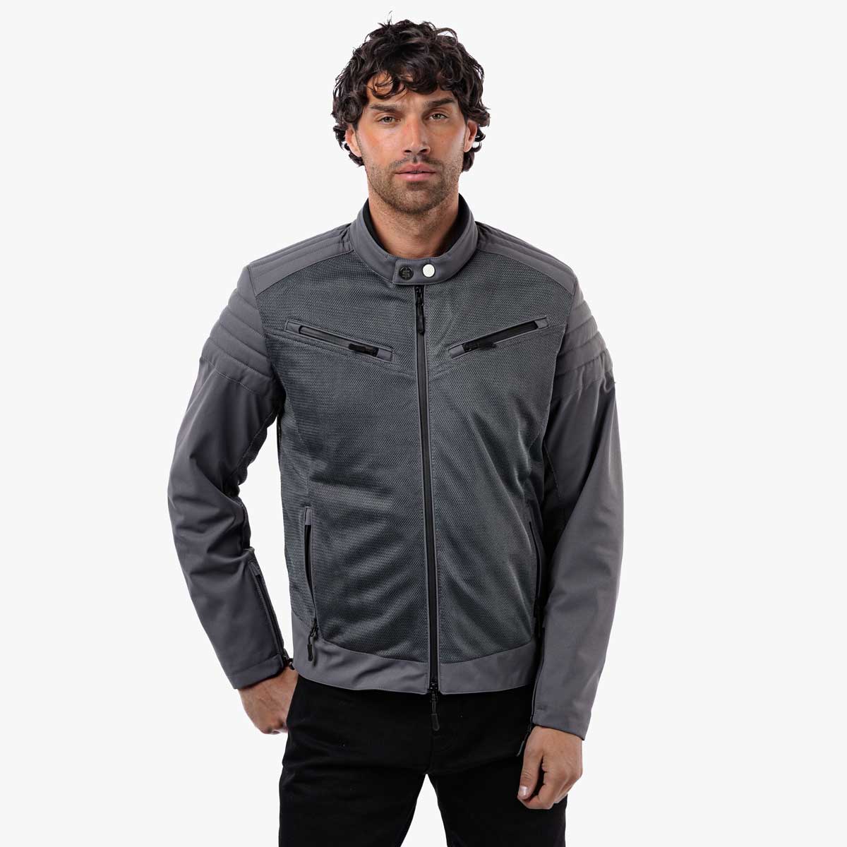 Spada Cafe Air CE Textile Jacket Ultimate Grey FREE UK Delivery, FREE 365 Day Returns | Moto Central