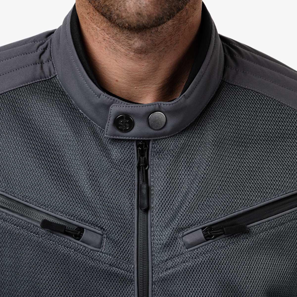 Spada Cafe Air CE Textile Jacket Ultimate Grey FREE UK Delivery, FREE 365 Day Returns | Moto Central
