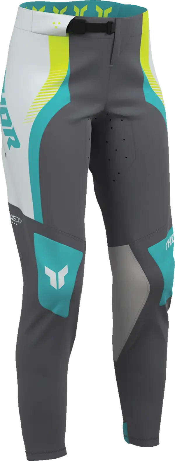 Thor Sportmode Velocity Ladies MX Textile Trouser Grey / Aqua - FREE UK Shipping, FREE 365 Day Returns | Moto Central