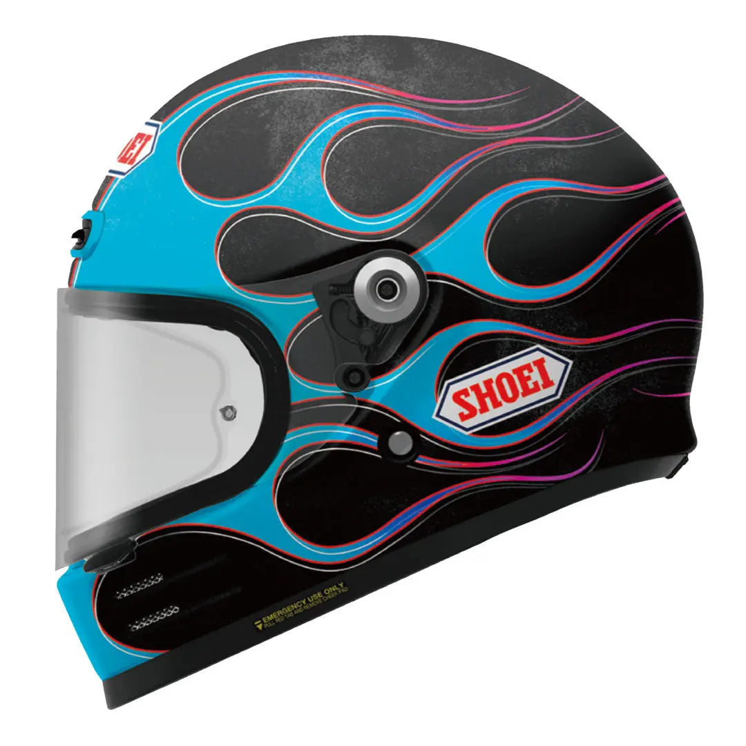 Shoei Glamster 06 Blast TC2 Blue FREE UK Delivery, FREE 365 Day