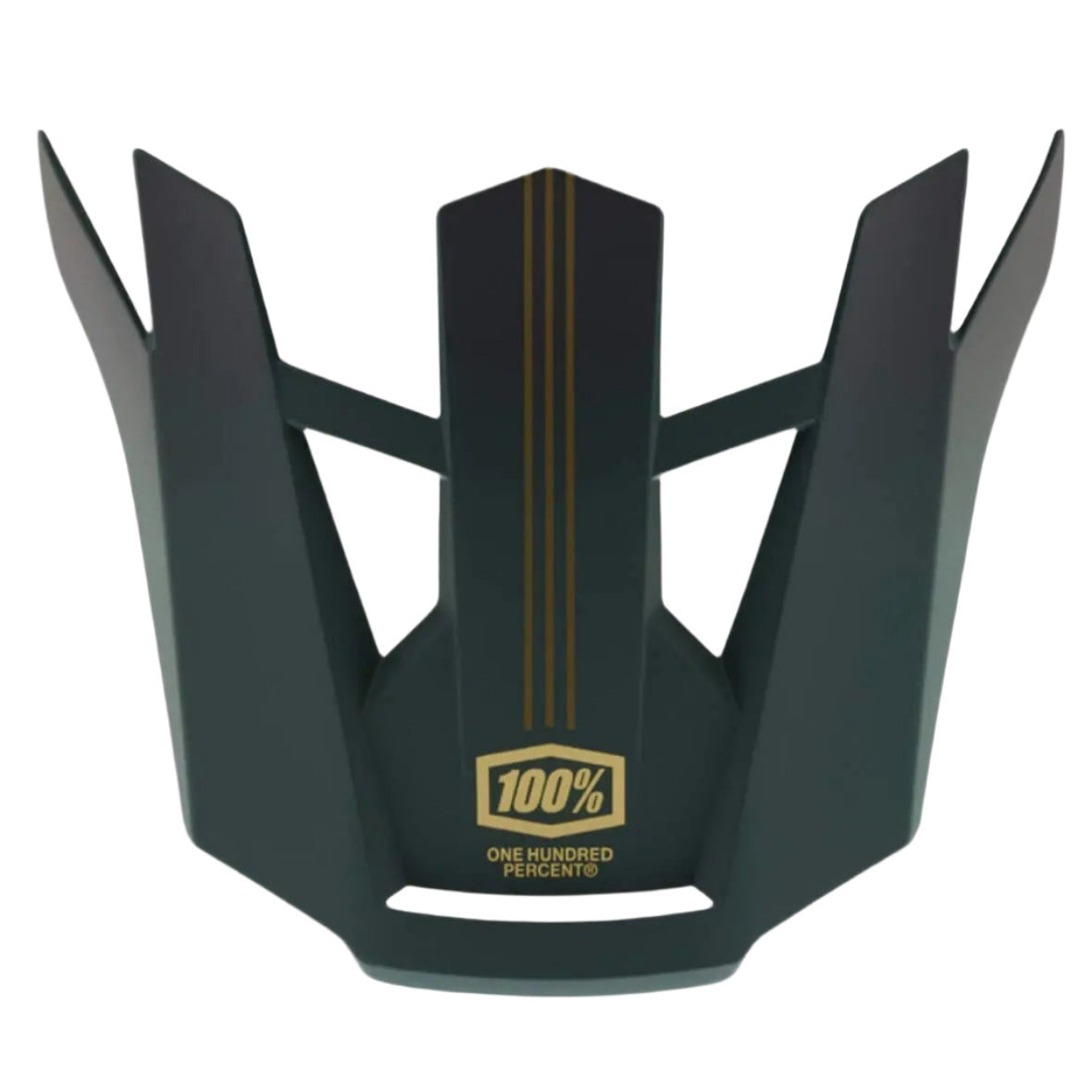 100% Aircraft 2 Replacement Visor Carbon Gold / Forest - FREE UK Shipping, FREE 365 Day Returns | Moto Central
