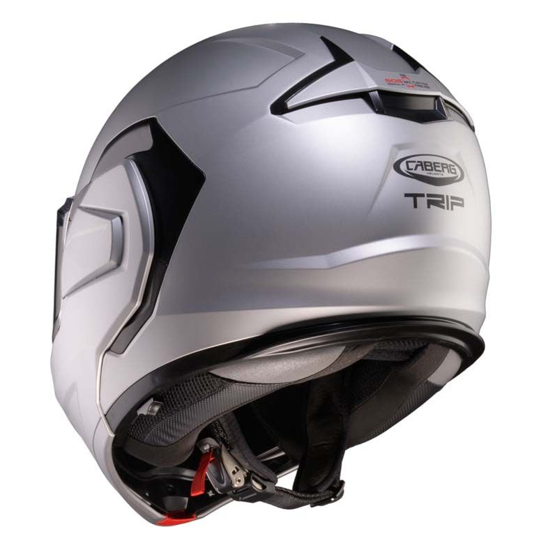 Caberg Trip Matt Silver rear view