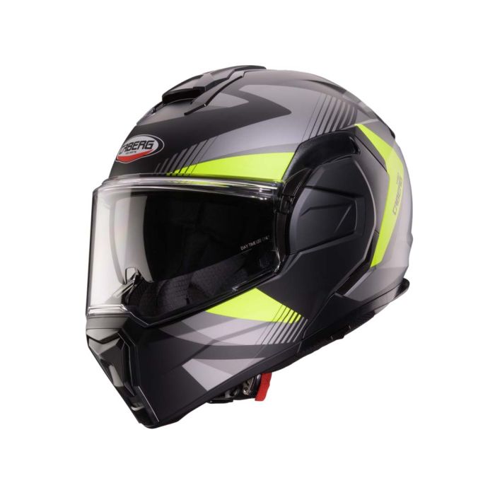 Caberg Trip Lunar Matt Black / Grey / Fluo Yellow FREE UK Delivery, FREE 365 Day Returns | Moto Central