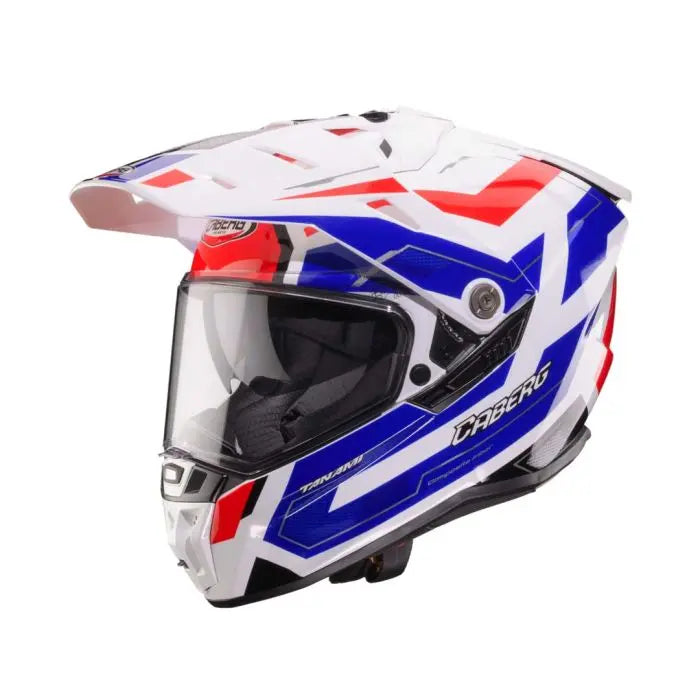 Caberg Tanami Ranger White / Red / Blue FREE UK Delivery, FREE 365 Day Returns | Moto Central