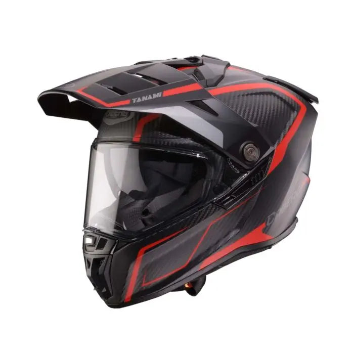 Caberg Tanami Carbon Gravity Red / Grey FREE UK Delivery, FREE 365 Day Returns | Moto Central