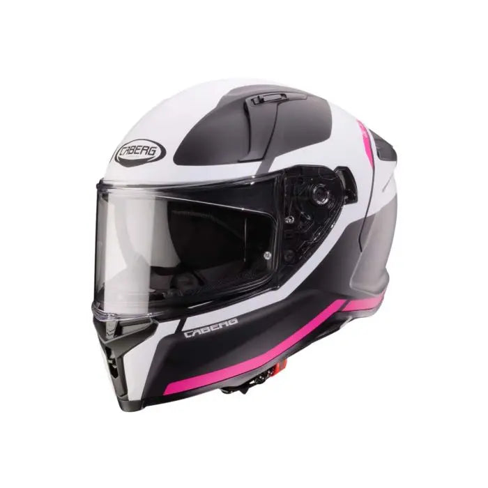 Caberg Avalon X Pure Matt Black / White / Fuchsia FREE UK Delivery, FREE 365 Day Returns | Moto Central