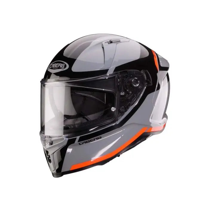 Caberg Avalon X Pure Grey / Black / Fluo Red FREE UK Delivery, FREE 365 Day Returns | Moto Central