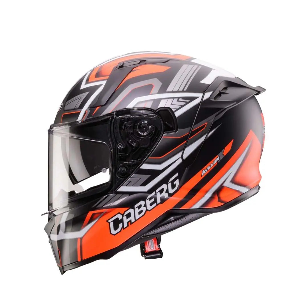 Caberg Avalon X Brama Matt Black / Fluo Red / Anthracite FREE UK Delivery, FREE 365 Day Returns | Moto Central