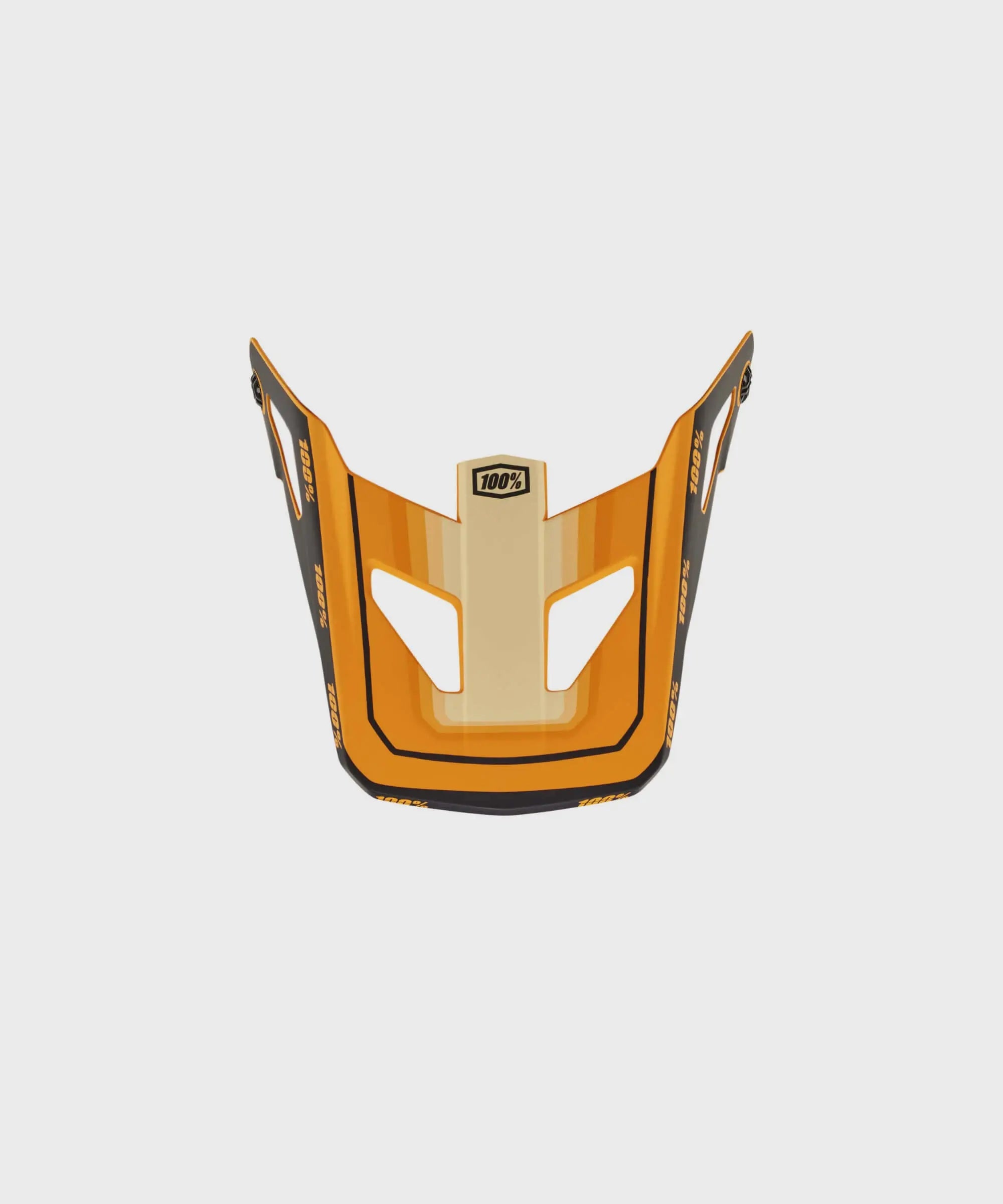 100% Status Youth Replacement Visor Topenga Orange / Black - FREE UK Shipping, FREE 365 Day Returns | Moto Central