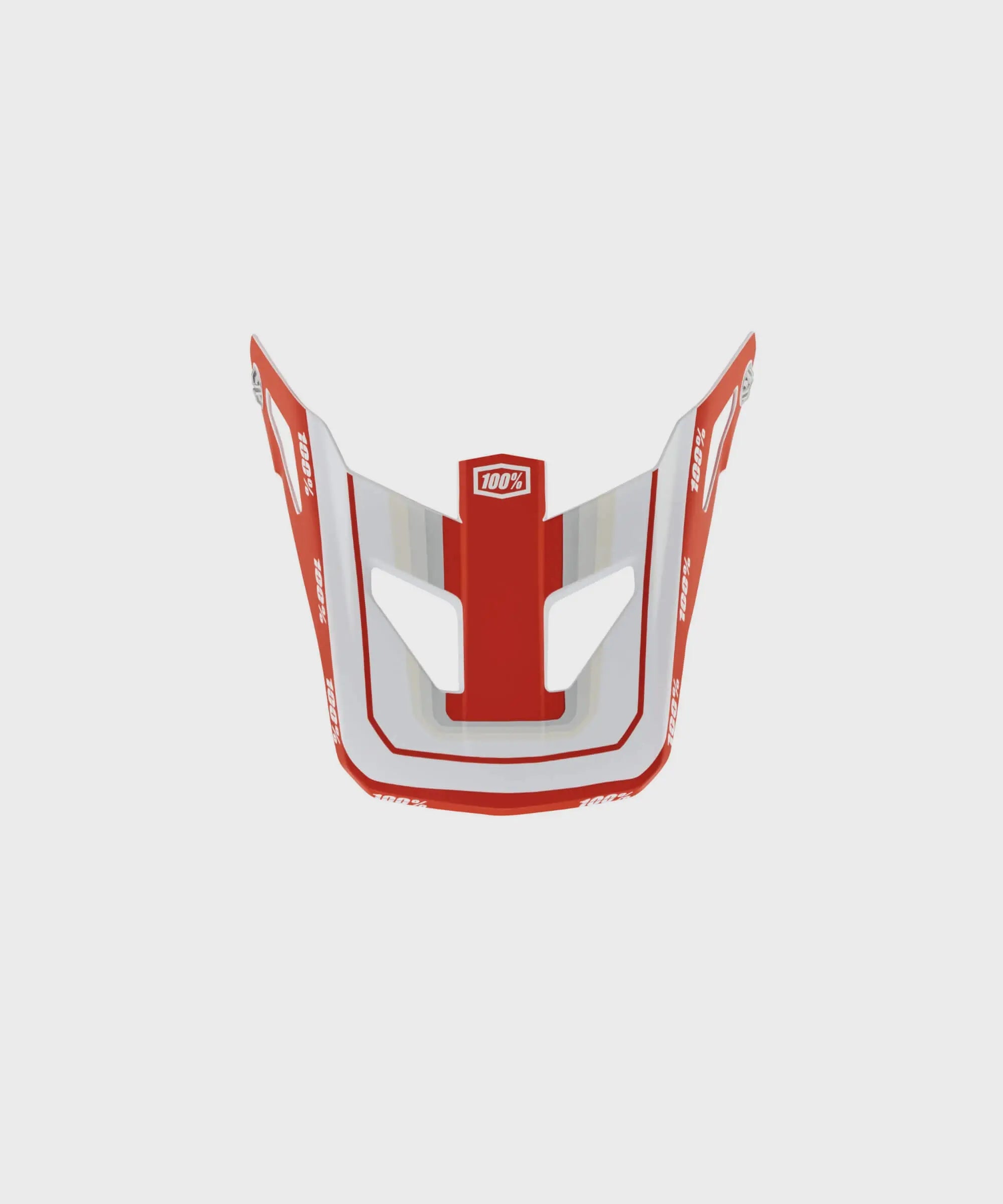 100% Status Youth Replacement Visor Topenga Red / White - FREE UK Shipping, FREE 365 Day Returns | Moto Central