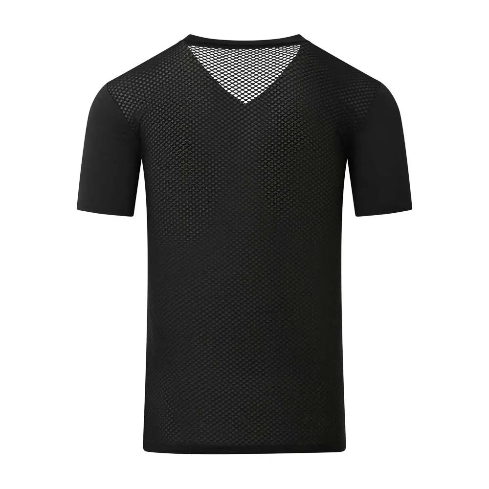 ZeroFit IceSkin Base Layer V-Neck Short Sleeves T-Shirt Black FREE UK Delivery, FREE 365 Day Returns | Moto Central