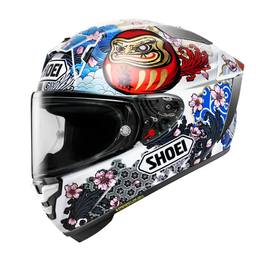 Shoei X-SPR Pro Marquez Motegi 5 TC6 White FREE UK Delivery, FREE 365 Day Returns | Moto Central