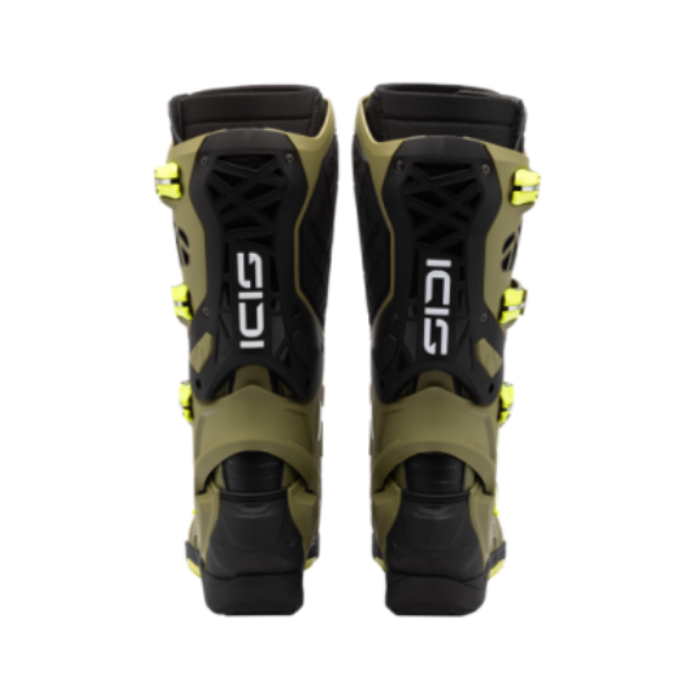 Sidi Crossair X CE Boots Olive Green / Fluo Yellow