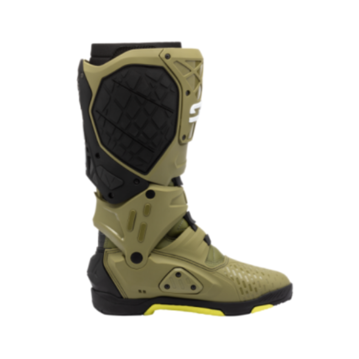 Sidi Crossair X CE Boots Olive Green / Fluo Yellow