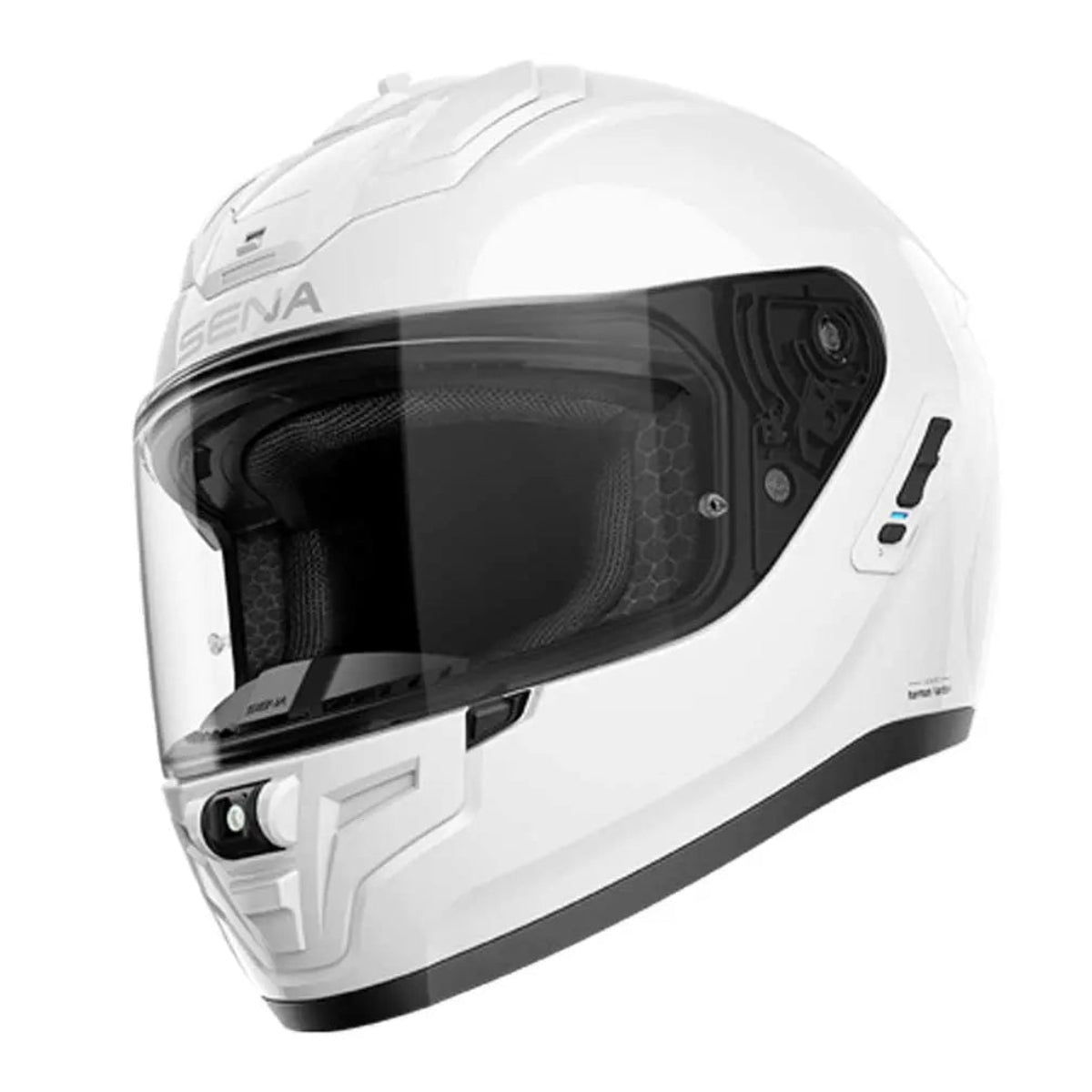 Sena Phantom ANC Smart With Mesh Comms Glossy White FREE UK Delivery, FREE 365 Day Returns | Moto Central