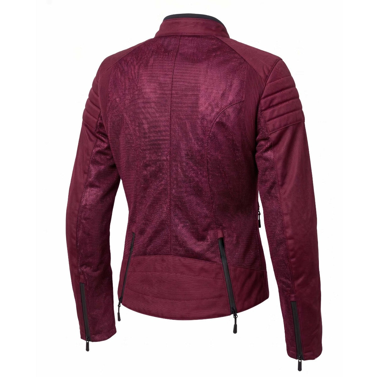 Spada Cafe Air CE Ladies Ventilated Textile Jacket Berry Red FREE UK Delivery, FREE 365 Day Returns | Moto Central