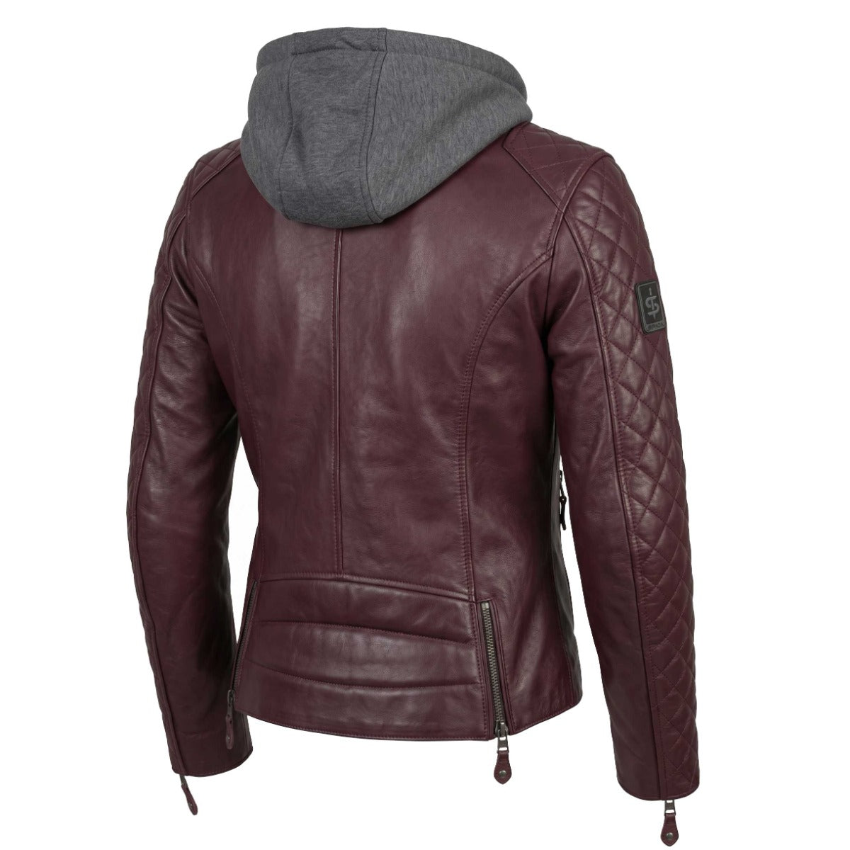 Spada Pulse CE Ladies Leather Jacket Port Red FREE UK Delivery, FREE 365 Day Returns | Moto Central