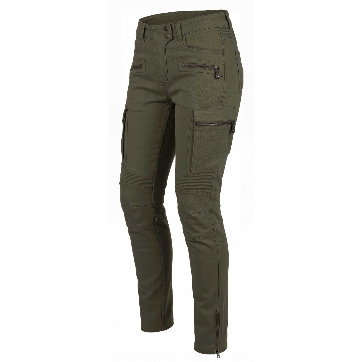 Spada Glide CE Ladies Utility Textile Trouser Olive Green FREE UK Delivery, FREE 365 Day Returns | Moto Central