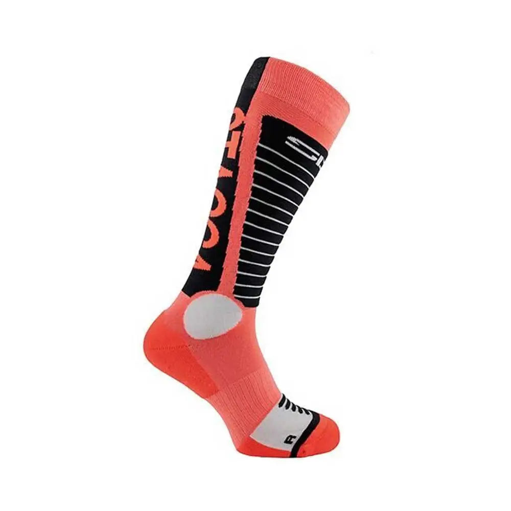 Sidi Rapidus Socks Black / Grey / Coral FREE UK Delivery, FREE 365 Day Returns | Moto Central