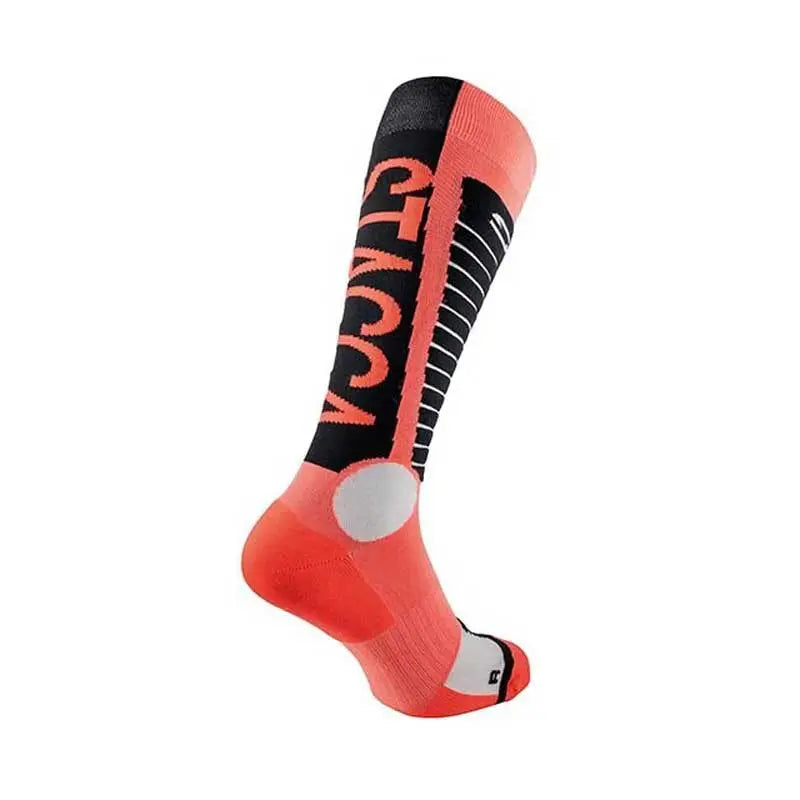 Sidi Rapidus Socks Black / Grey / Coral FREE UK Delivery, FREE 365 Day Returns | Moto Central