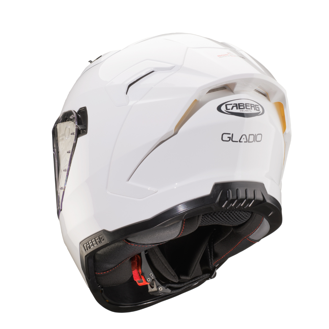 Caberg Gladio White full-face helmet - rear three-quarter view