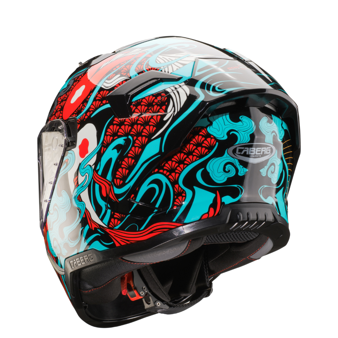 Caberg Gladio Keiko full-face helmet - rear three-quarter view