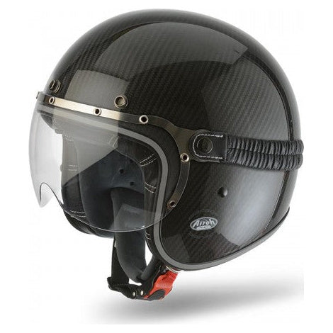 Airoh Garage Jet Gloss Carbon FREE UK Delivery, FREE 365 Day Returns | Moto Central