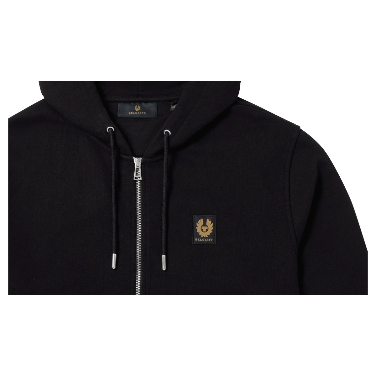Belstaff Full Zip Hoodie Black FREE UK Delivery, FREE 365 Day Returns | Moto Central
