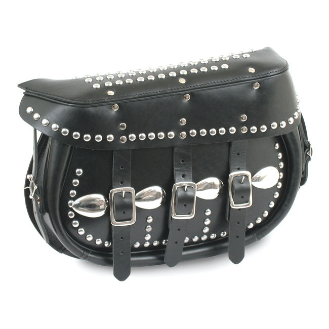 Samwel King Softail Saddlebags Black