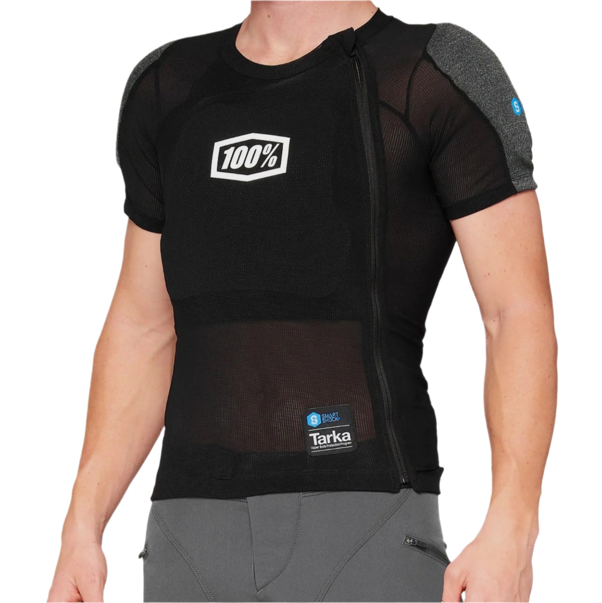 100% Tarka Short Sleeve Black - FREE UK Shipping, FREE 365 Day Returns | Moto Central