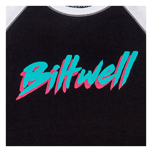 Biltwell 1985 Raglan Ladies T-Shirt Black / White