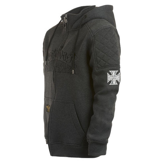 West Coast Choppers Choppers Por Vida Zip Hoodie Grey - additional product view