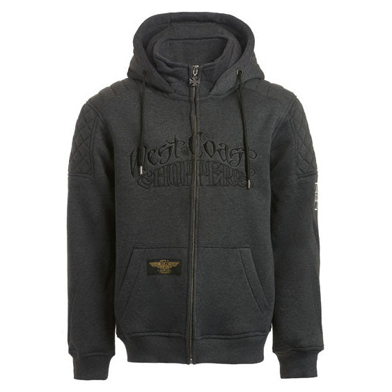 West Coast Choppers Choppers Por Vida Zip Hoodie Grey - primary product view