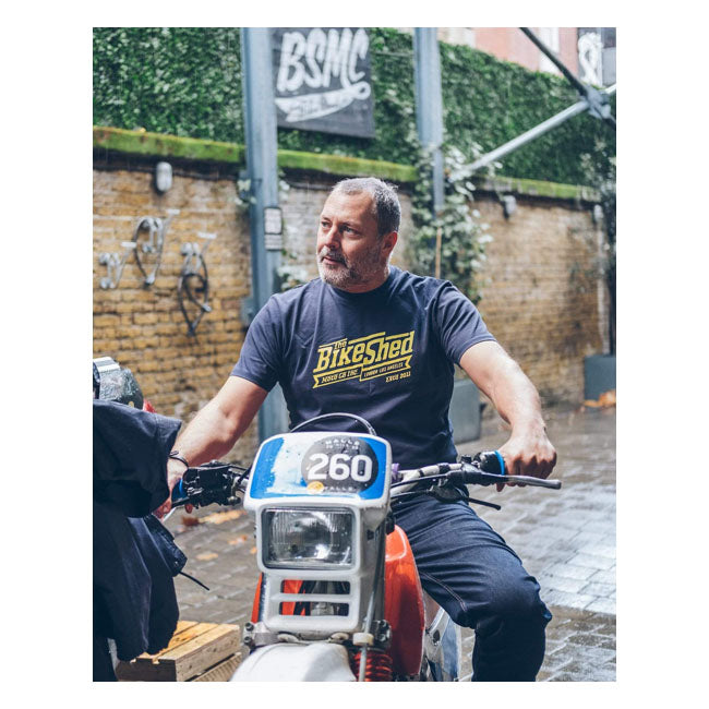 Bike Shed Steps T-Shirt Navy