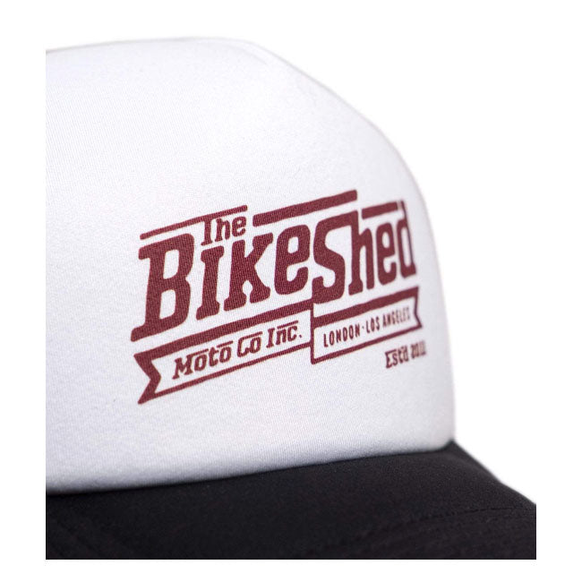 Bike Shed Steps Trucker Cap White