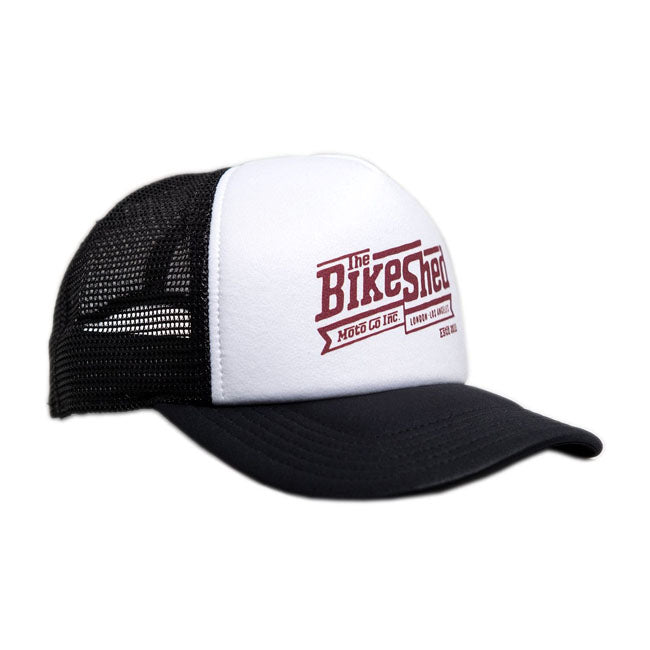 Bike Shed Steps Trucker Cap White
