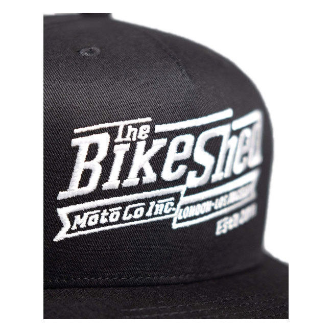 Bike Shed Steps Snapback Cap Black