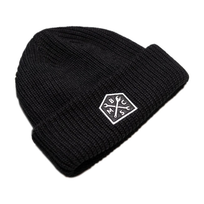 Bike Shed Crest Beanie Black