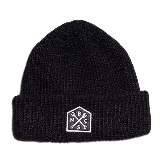 Bike Shed Crest Beanie Black